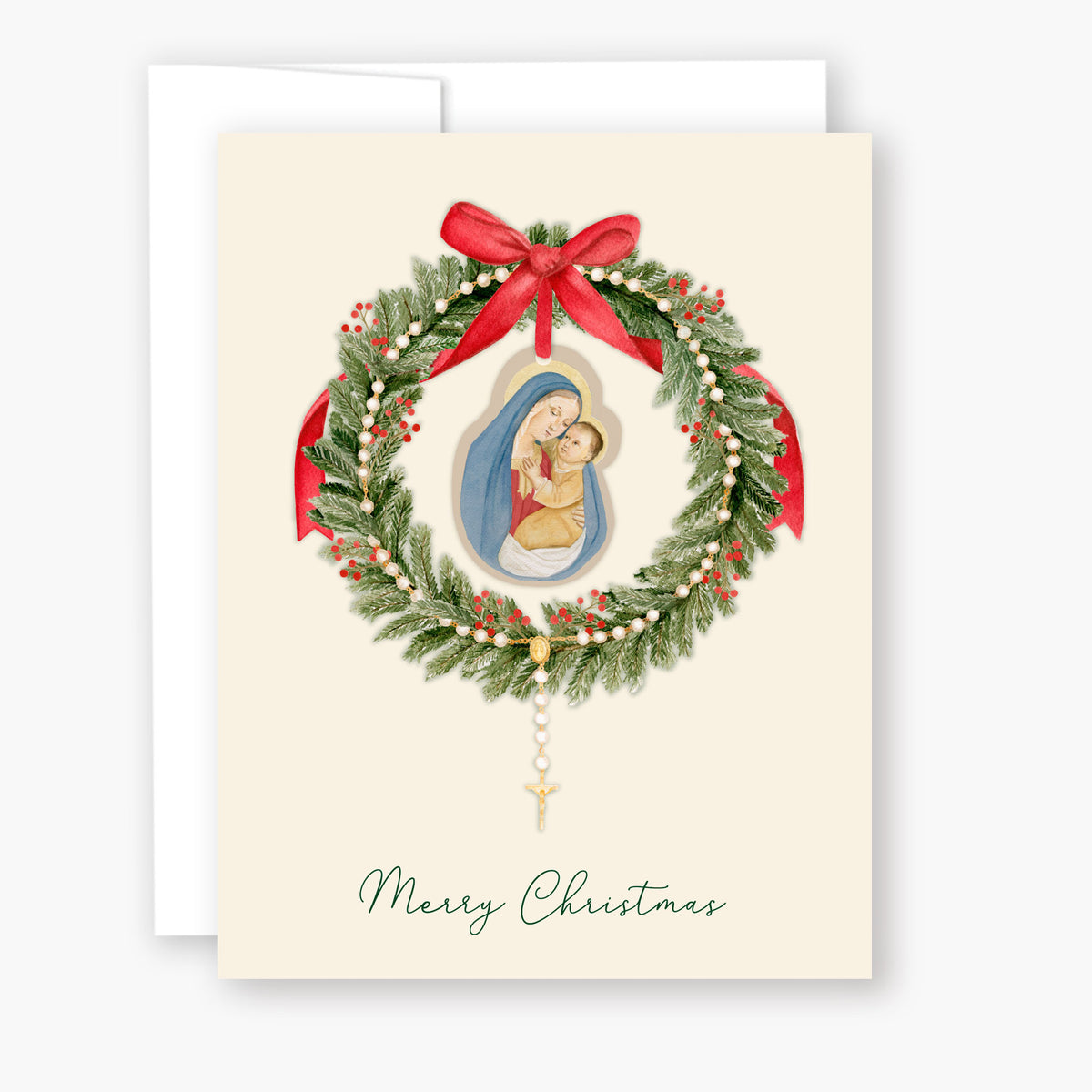 Christmas Card for Mom, Merry Christmas Mom Holiday Card