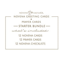 Load image into Gallery viewer, Novena Greeting Cards + Prayer Cards Starter Bundle
