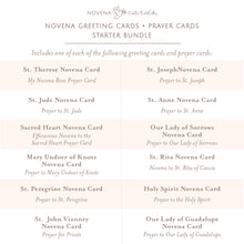 Load image into Gallery viewer, Novena Greeting Cards + Prayer Cards Starter Bundle
