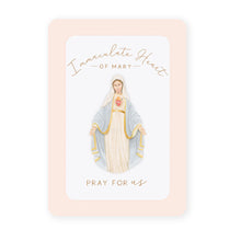 Load image into Gallery viewer, Immaculate Heart of Mary Prayer Card | Pray for Us
