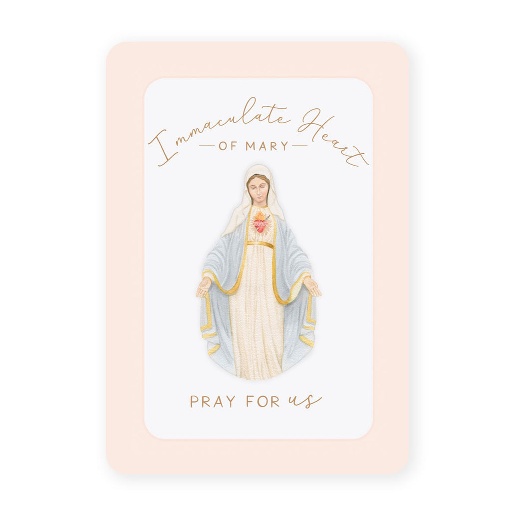 Immaculate Heart of Mary Prayer Card | Pray for Us