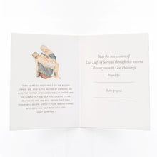 Load image into Gallery viewer, Our Lady of Sorrows Novena Card | Mint Green
