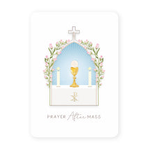 Load image into Gallery viewer, Prayer After Mass Prayer Card | White
