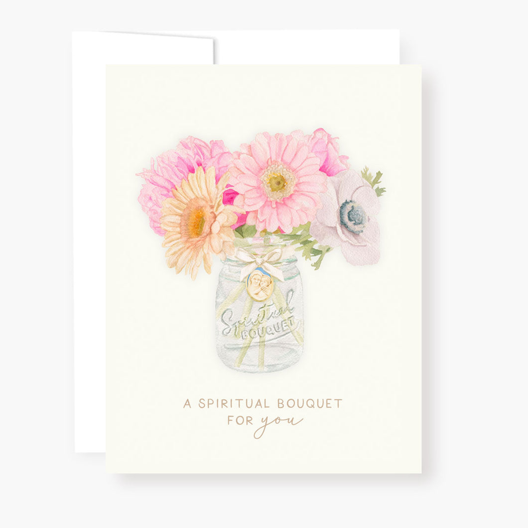 Spiritual Bouquet Card | Flower Jar