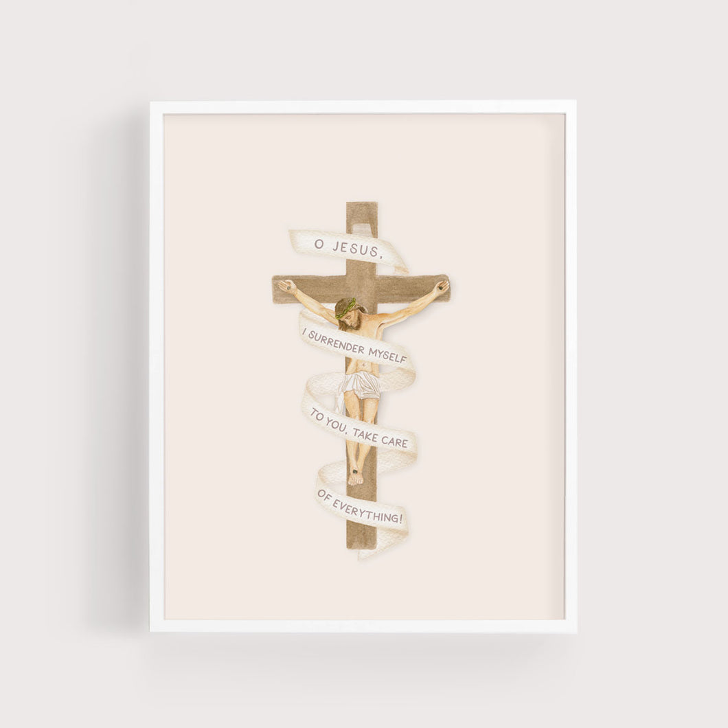 Surrender Novena | Art Print | Ribbon + Crucifix